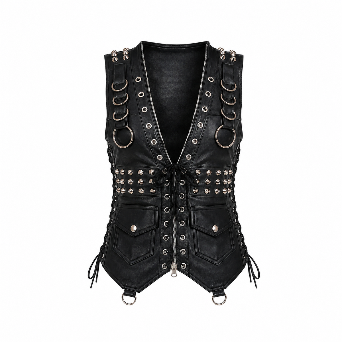 Womens Premium Leather Vests