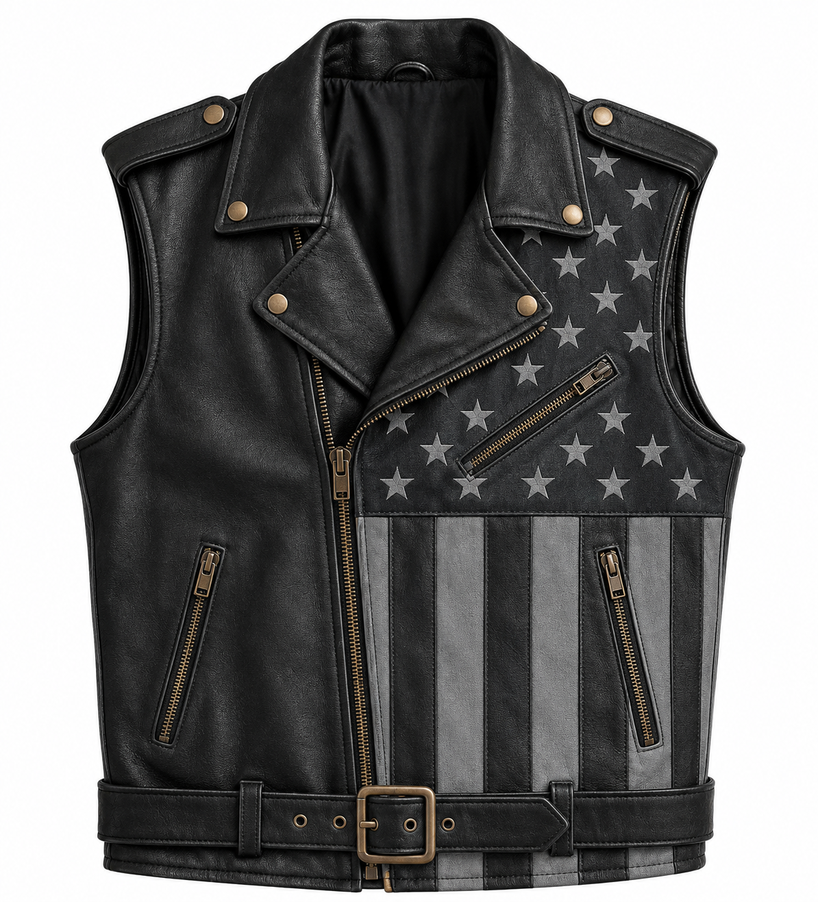 Mens Premium Leather Vests