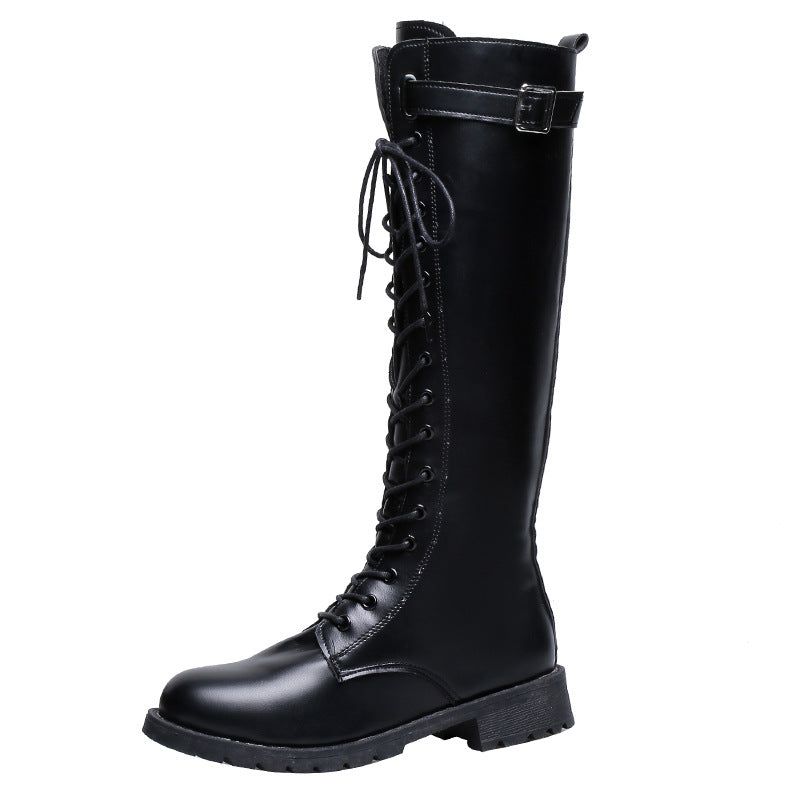 New Style Mid-Heel Women's Shoes Long Boots Trendy Ins Slim Boots