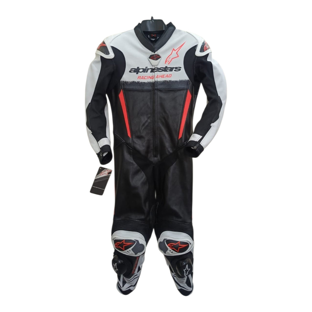Cowhide Leather Motorcycle Racing Suits - 4413