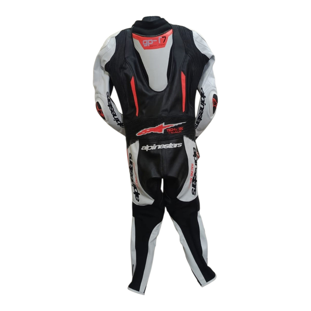 Cowhide Leather Motorcycle Racing Suits - 4413