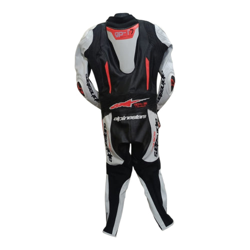 Cowhide Leather Motorcycle Racing Suits - 4413