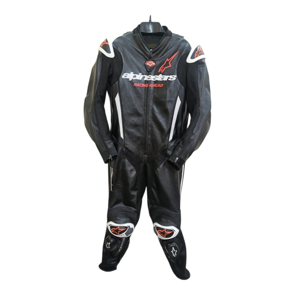 Cowhide Leather Motorcycle Racing Suits - 4414
