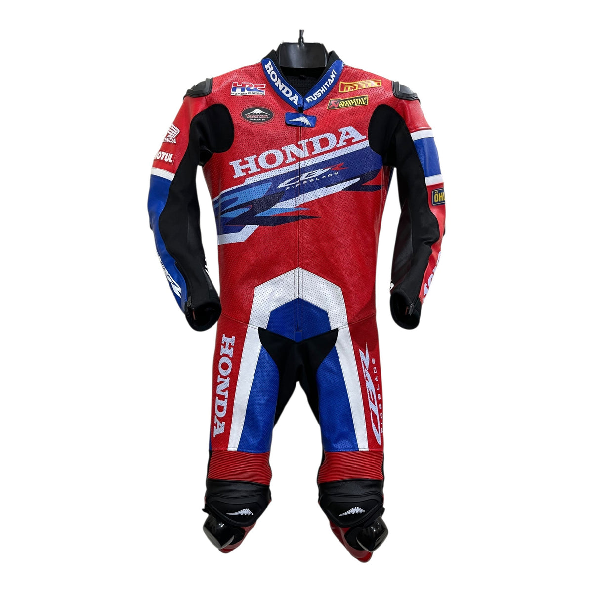 Cowhide Leather Motorcycle Racing Suits - 4419
