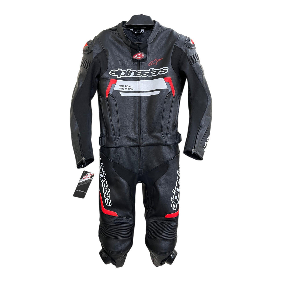 Cowhide Leather Motorcycle Racing Suits - 4424