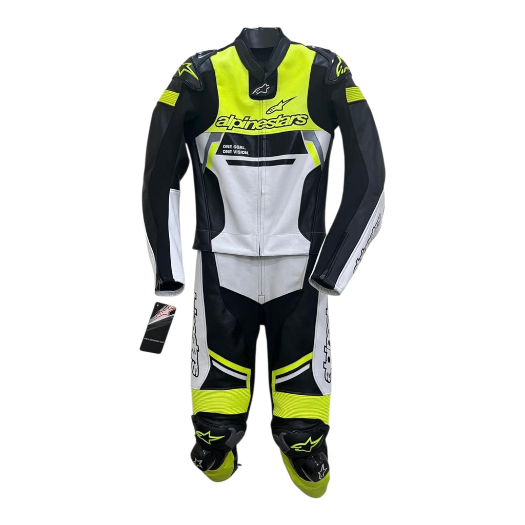 Cowhide Leather Motorcycle Racing Suits - 4434