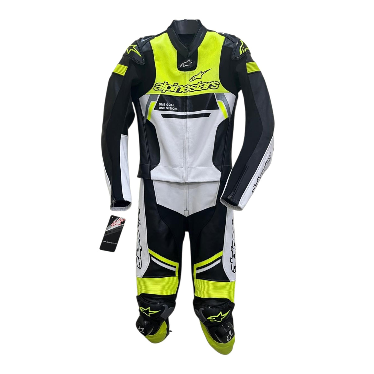 Cowhide Leather Motorcycle Racing Suits - 4434