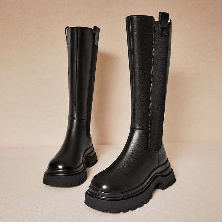 High Thick-Soled Knight Boots Sleeve Chelsea Boots