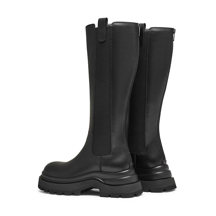 High Thick-Soled Knight Boots Sleeve Chelsea Boots