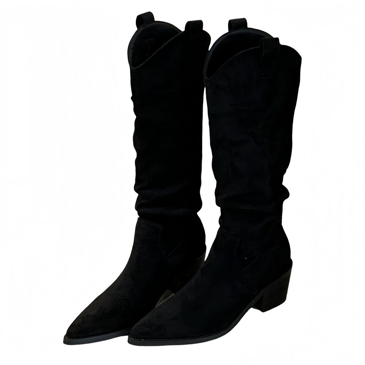 Long Boots, High Boots, Pointed Toe Retro Knight Boots,Thick Heels and High Heels