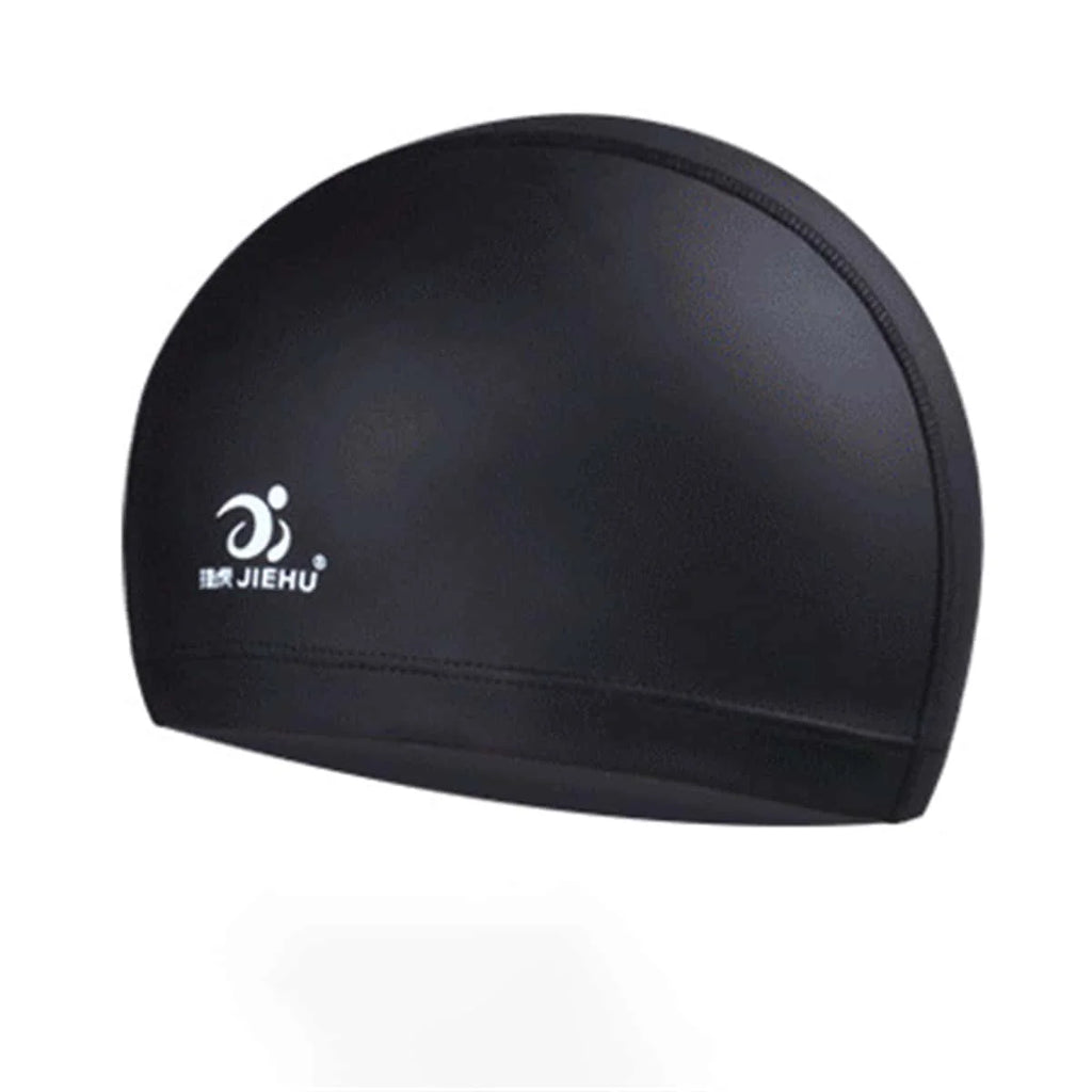 1PC Swimming Cap Waterproof Breathable Comfort PU Coating Swimming Gear for Men and Women Adults Water Sports