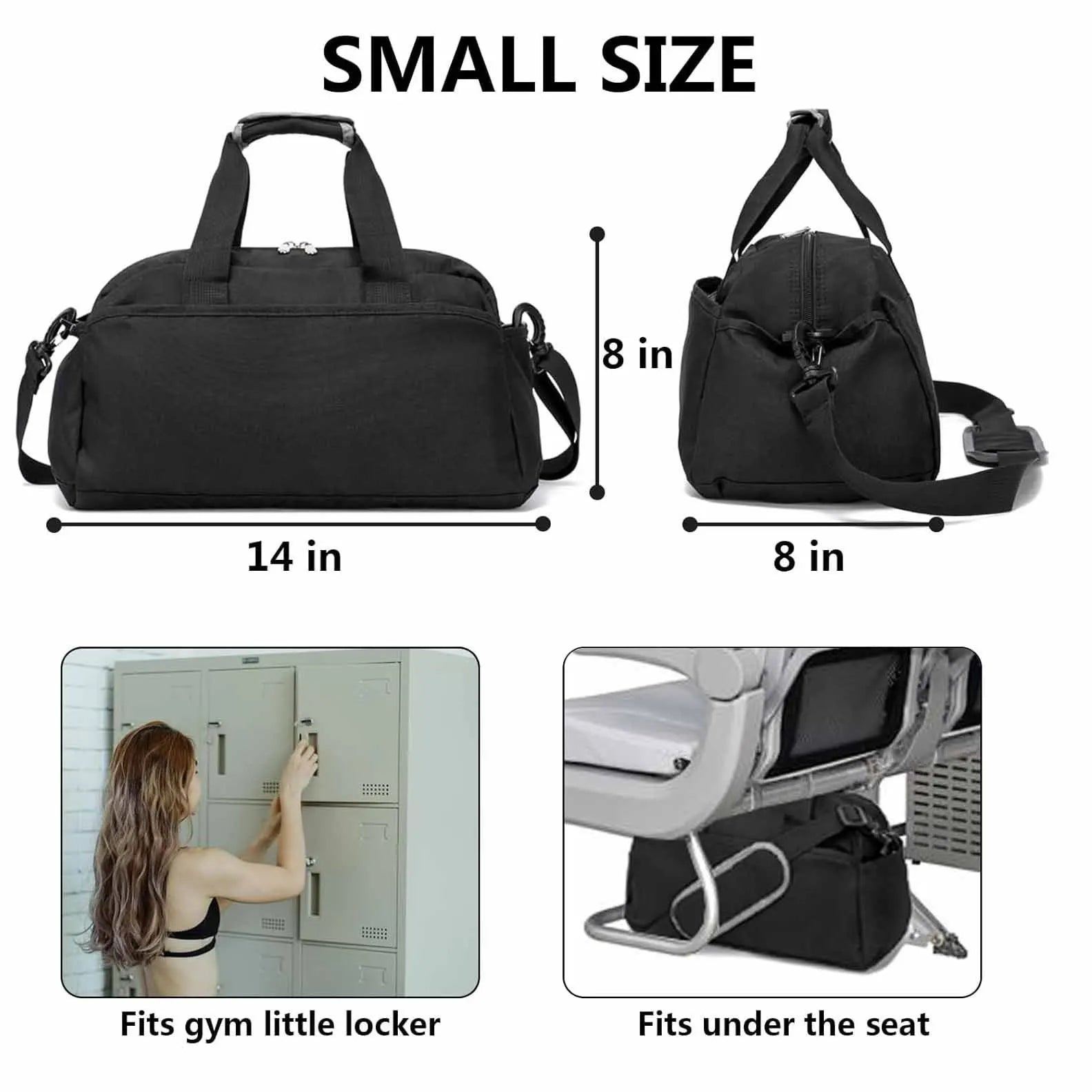 Single-Shoulder & Hand-Carry Gym Bag Large Capacity Carry-On Bag Yoga Bag Lightweight Multi-Functional Sports Bag