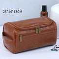 Leather Toiletry Bag For Men Women Kit Mens Hanging Toiletry Bag Travel Toiletry Bag For Traveling Large Capacity Cosmetic Bag