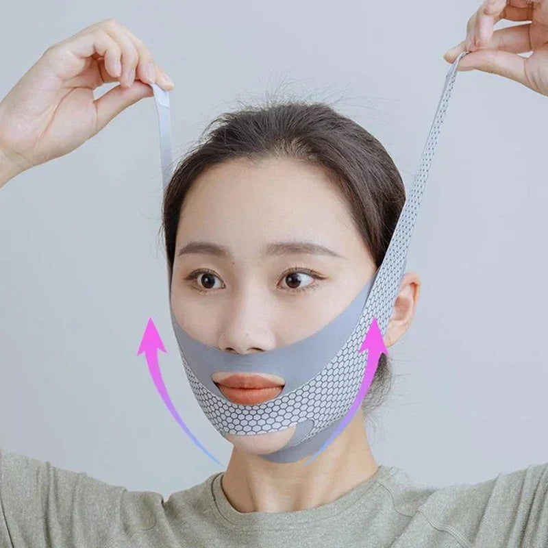 Sleep Face V Shaper Slimming Bandage Double Chin Reducer Comfortable Facial Lift Massage Thinning Band for Better Appearance