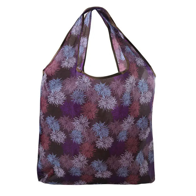 Foldable Reusable Shopping Tote Bag 1Pc Lightweight Colorful for Travel Daily Use Grocery Carry Eco Friendly Grocery Bag