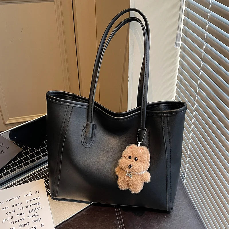 New Early Autumn Women's Luxury Texture Handbag, Elegant Commute Shoulder Bag, Versatile Large Capacity Tote Bag