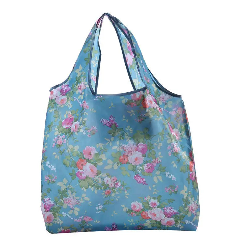 Foldable Reusable Shopping Tote Bag 1Pc Lightweight Colorful for Travel Daily Use Grocery Carry Eco Friendly Grocery Bag