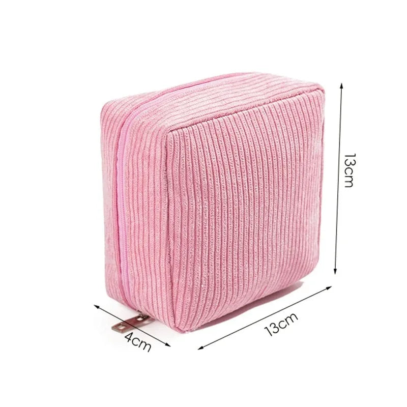 Toiletry Bag Sanitary Pad Pouch Pad Pouch Cute Cosmetic Storage Pouch Women Small Makeup Bag Cable Case