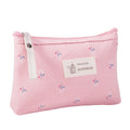 Large Capacity Canvas Waterproof Makeup Bag Ins Floral Portable For Women Girls Pencil Case Toiletry Organizer Storage Bag