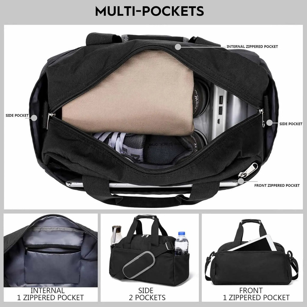Single-Shoulder & Hand-Carry Gym Bag Large Capacity Carry-On Bag Yoga Bag Lightweight Multi-Functional Sports Bag