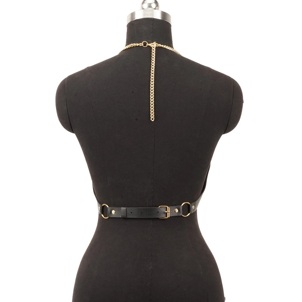 Punk Gothic Black PU Adjustable Corset Bustier Top For Women Street Decor For Rave Club Festival Party Daily Outfit