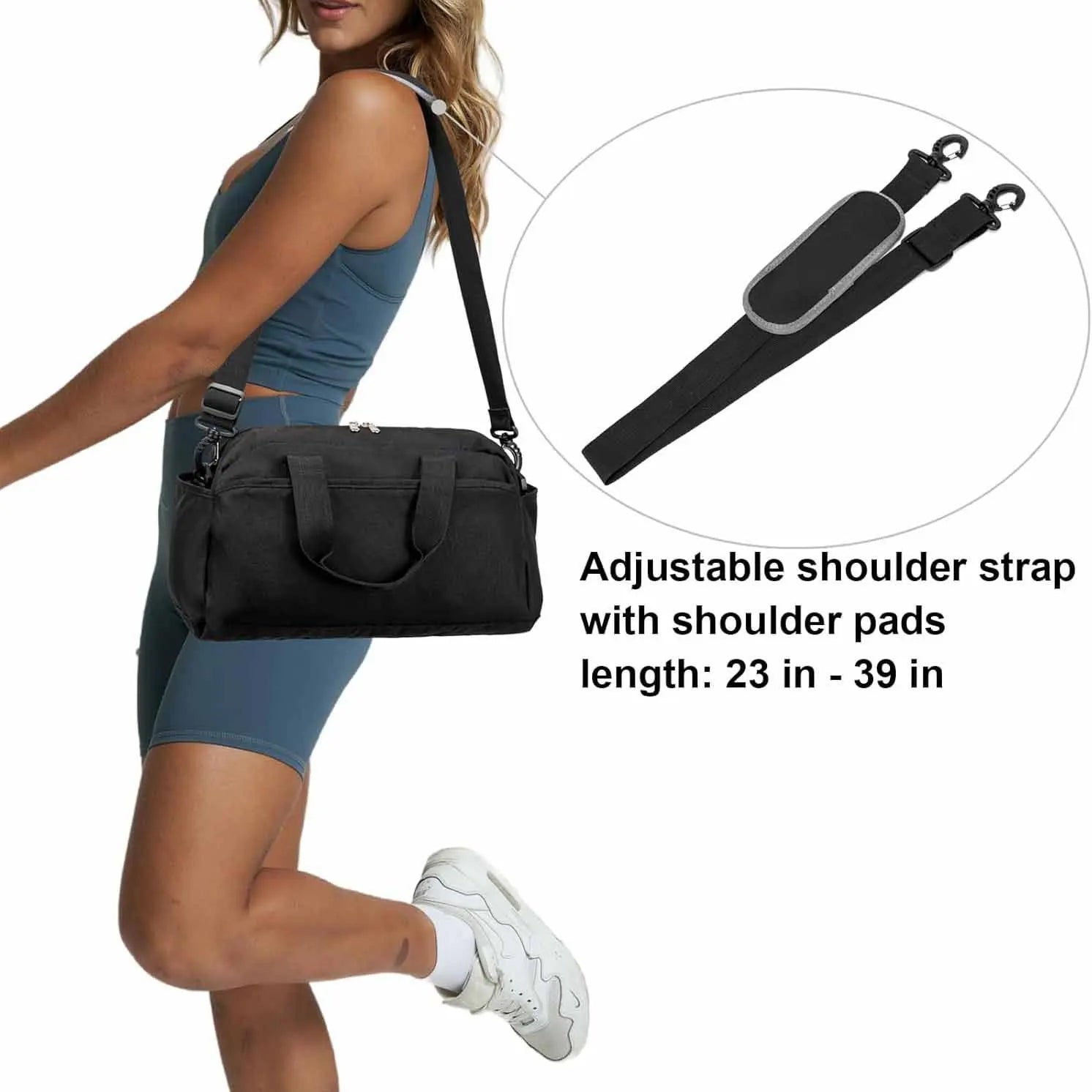 Single-Shoulder & Hand-Carry Gym Bag Large Capacity Carry-On Bag Yoga Bag Lightweight Multi-Functional Sports Bag
