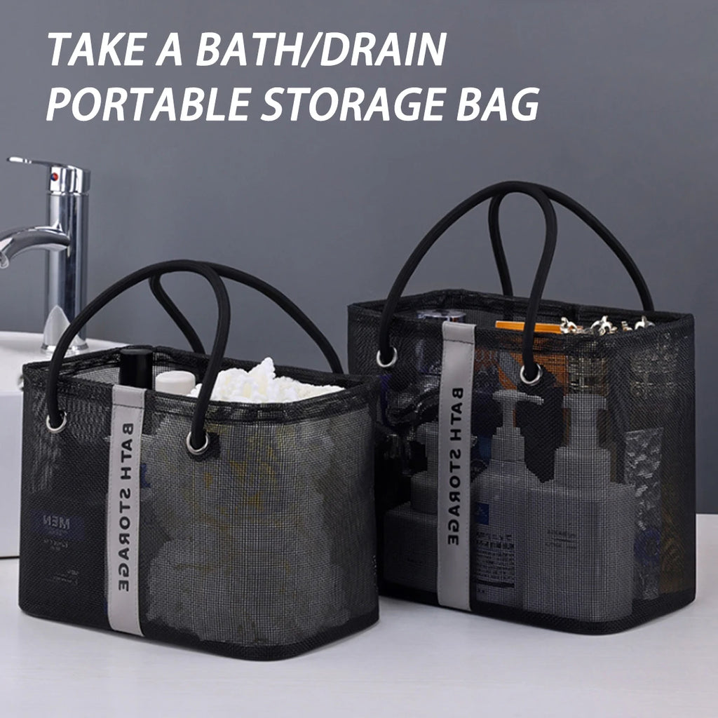 New Makeup Bag, Mesh Travel Toiletry Bag, Men's Toiletry Bag, College Dormitory Toiletry Storage Bag, Toiletry Basket