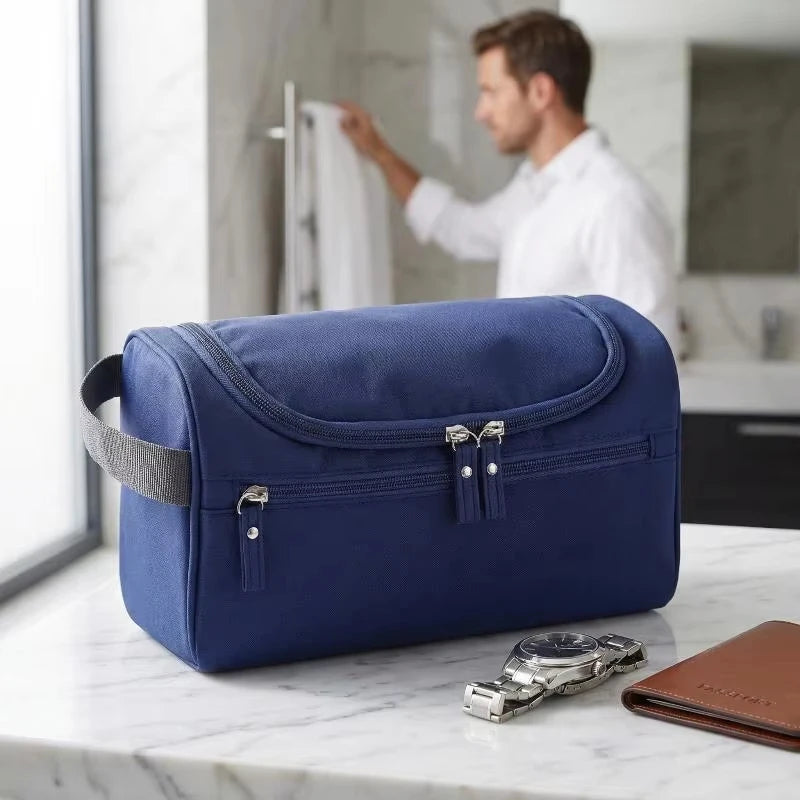 Multi-functional Travel Toiletry Storage Bag Men's Handheld Hook Large Capacity Organizer Portable Toiletry Pouch for Travel Use