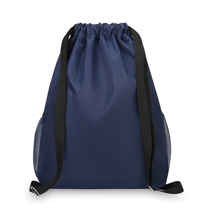 Unisex Waterproof Drawstring Gym Bag – Lightweight Cinch Sack for Sports Basketball & Travel Essentials