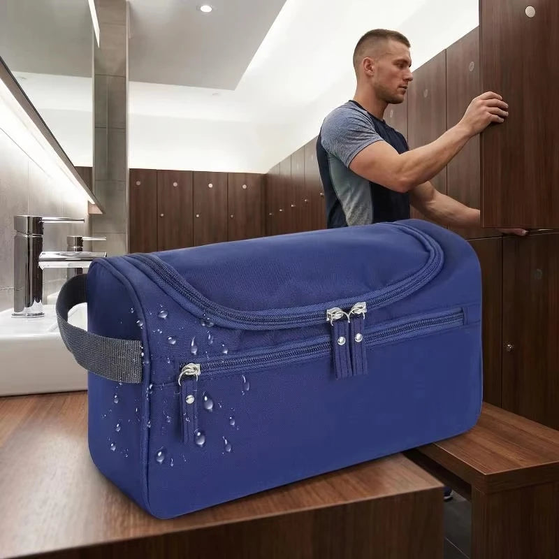 Multi-functional Travel Toiletry Storage Bag Men's Handheld Hook Large Capacity Organizer Portable Toiletry Pouch for Travel Use
