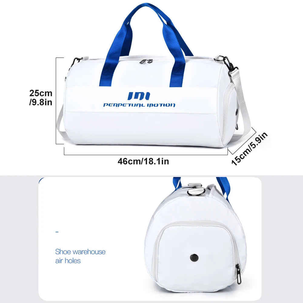 1PCS Gym Bag for Women Men with Shoe Compartment Sports Duffle Bag Men with Wet Pocket and Bottle Pocket Lightweight for Travel