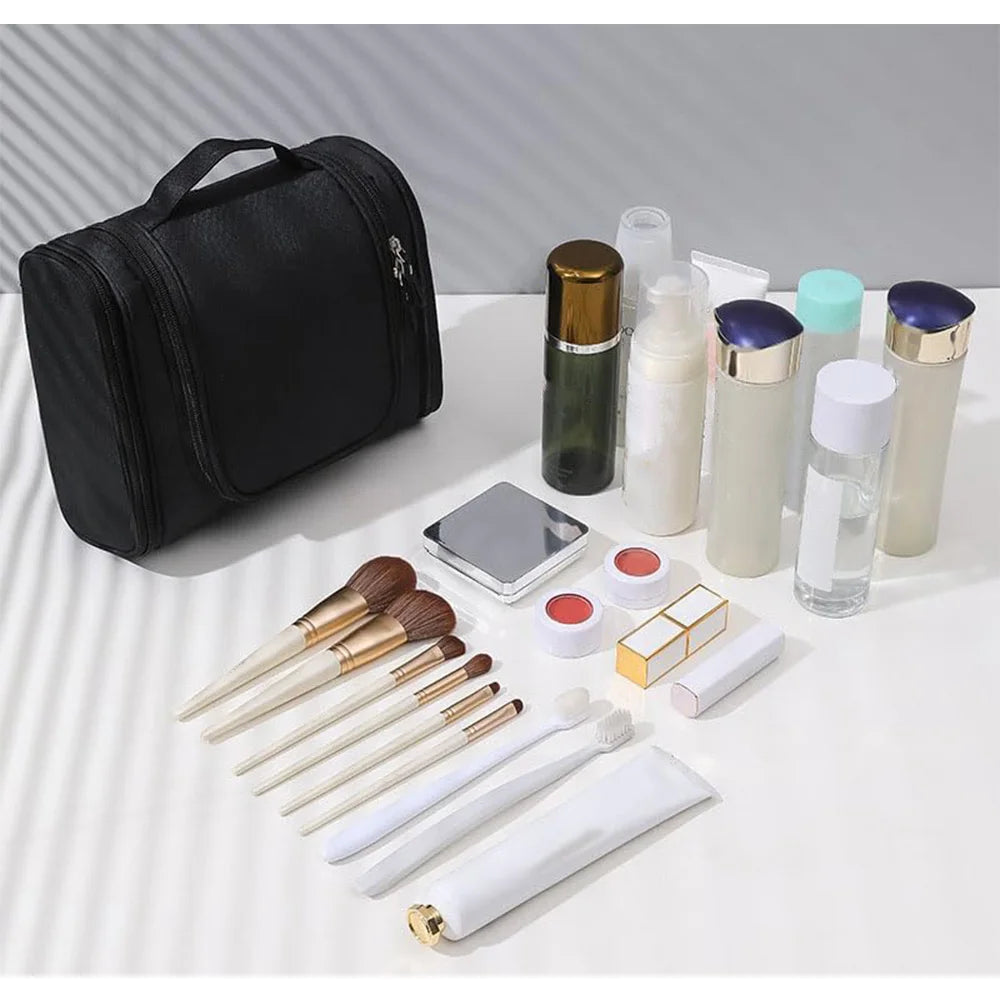 Large Multi-Pocket Hanging Toiletry Bag with Hook Stylish Makeup Organizer for Women & Men,Toiletry Travel Bag, Christmas Gift