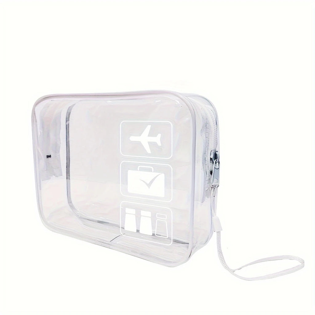 YANZAI Transparent Zipper Makeup Bag Organizer Box Men Women Travel Clear Cosmetic Bag Waterproof Toiletry Wash Make Up Bags
