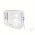 YANZAI Transparent Zipper Makeup Bag Organizer Box Men Women Travel Clear Cosmetic Bag Waterproof Toiletry Wash Make Up Bags