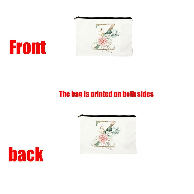 Merci Maitre Cosmetic Canvas Clutch Back To Shool Makeup Bag Lipstick Designer Case Make Up Pouch Teacher Pencil Gift Pouch