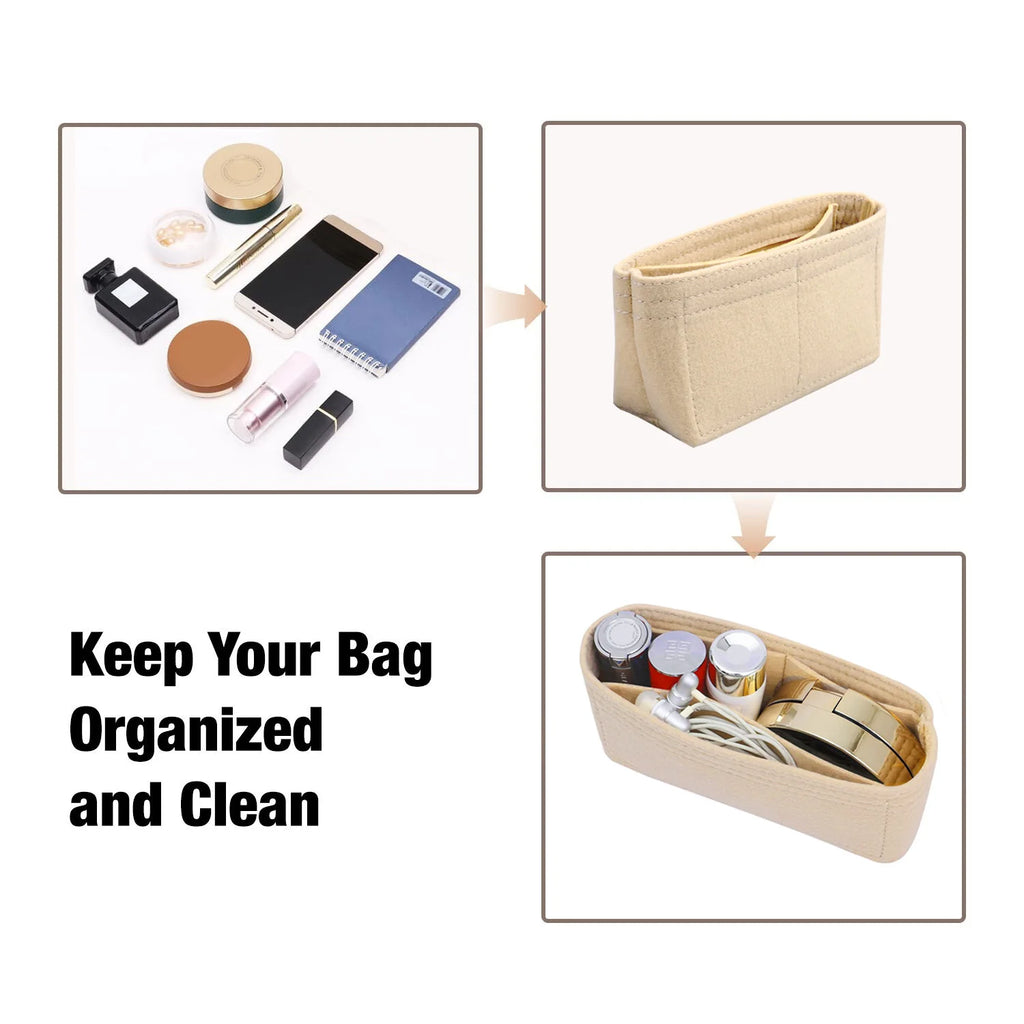 Bag Organizer for Longchamp Small Tote Bag Timid Bag Storage & Finishing Inner Bag Liner Handbags Insert Organizer Fit Mini Size