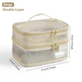 Travel Makeup Bag Large Capacity Waterproof Toiletry Organizer with Handle for Vacation