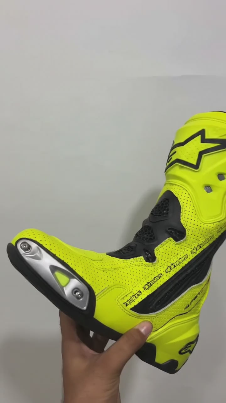 Motorcycle Leather Racing Boots