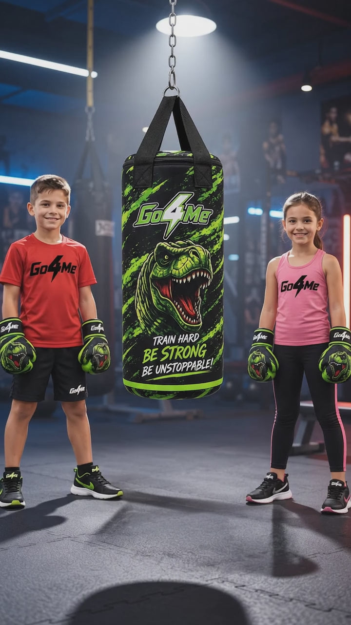 Go4Me - Kids Punching Bag Set of 4 - DINOSAUR ROAR