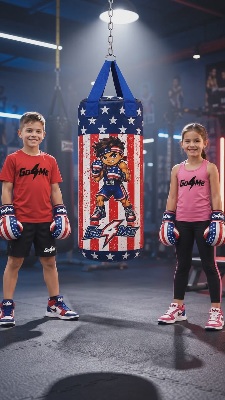 Go4Me - Kids Punching Bag Set of 4 - USA FLAG