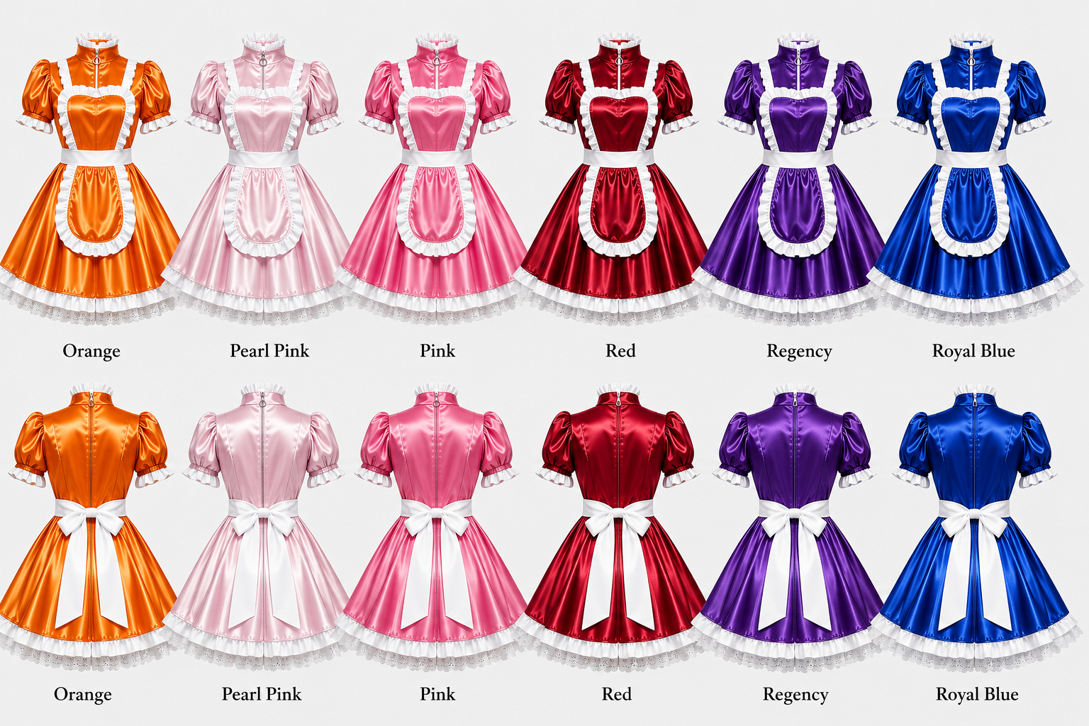 Satin - French Maid Outfit with Premium Quality