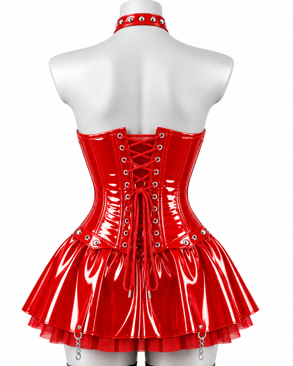 PVC Gloss OverBust Corset Dress