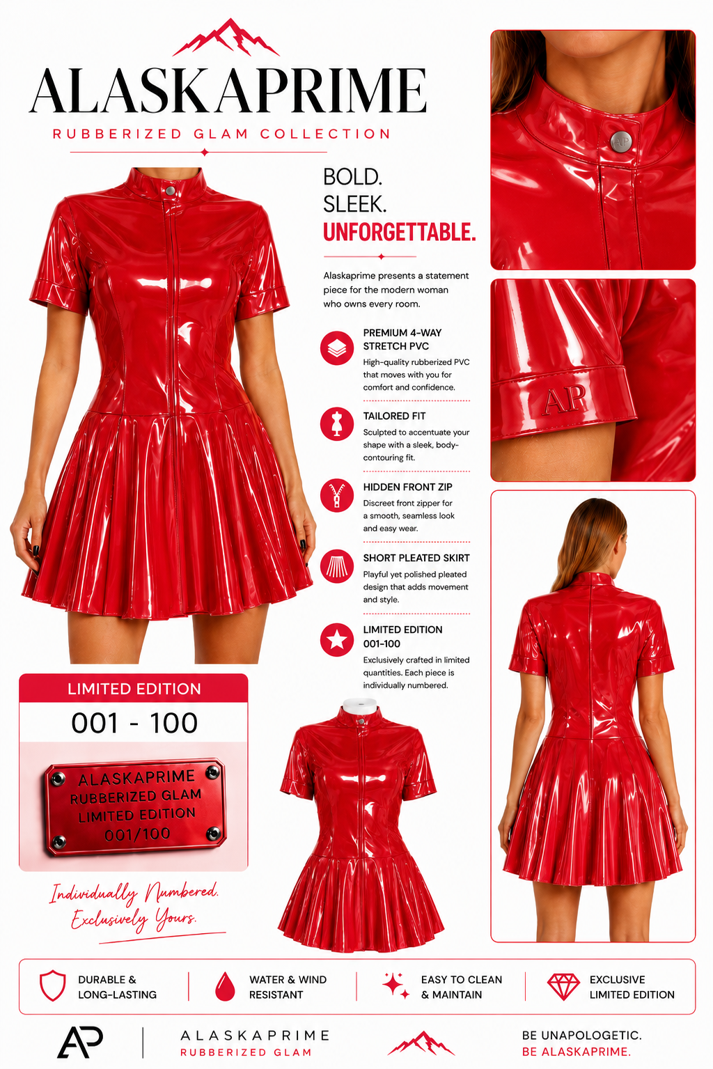 Stretchable - Hidden Zip Chelsea Dress - 👗