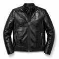 Mens Primium Leather Jacket Crocodile / Biker / Outerwear Jacket