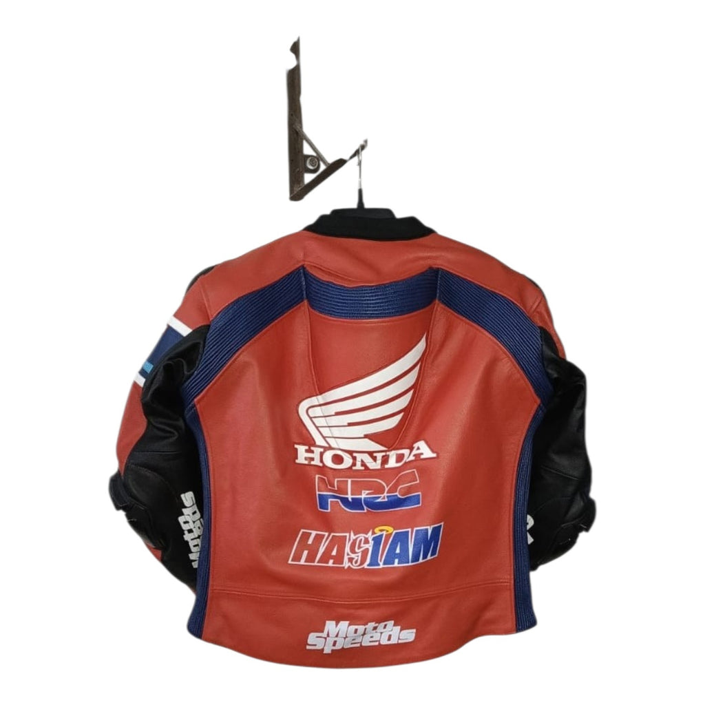 HONDA- Motorcycle Cowhide Leather Jacket