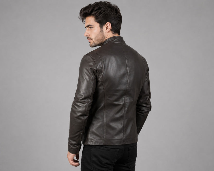Mens Primium Leather Jacket - Ionic Black Leather Jacket