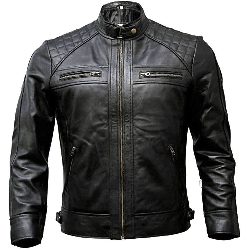 Mens Primium Leather Jacket  / Biker / Outerwear Jacket