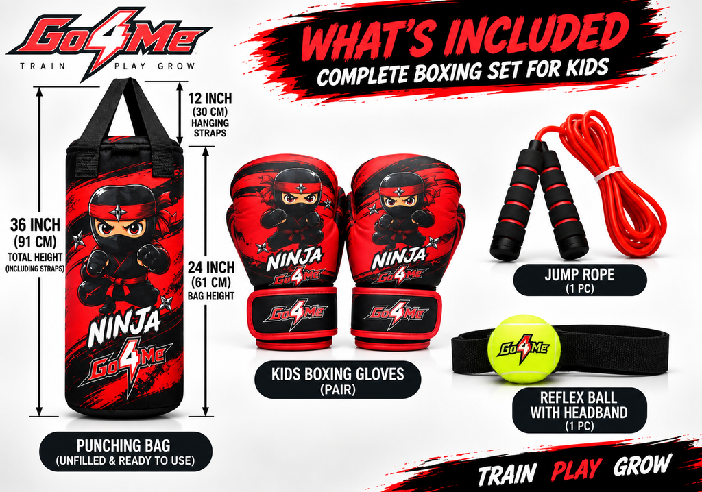 Go4Me - Kids Punching Bag Set of 4 - NINJA FLY
