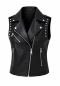 Handmade Womens Leather Vest in Fabulous Style
