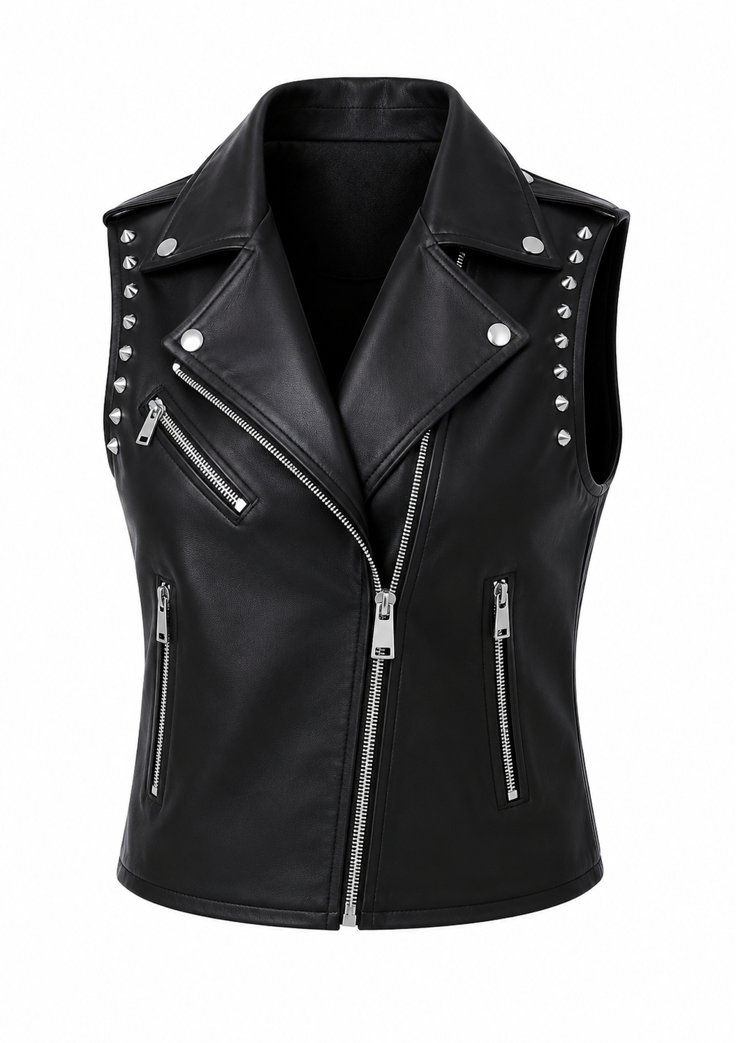 Handmade Womens Leather Vest in Fabulous Style
